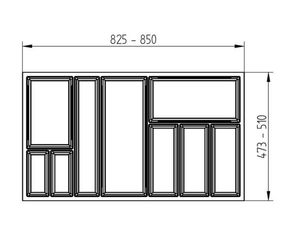 Cutlery Tray to suit 900mm drawer